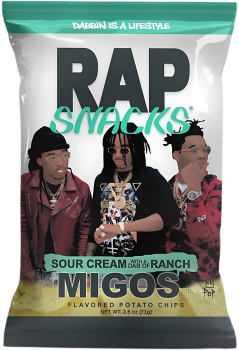 RAP SNACKS - Migos Sour Cream with a Dab of Ranch Chips 71g